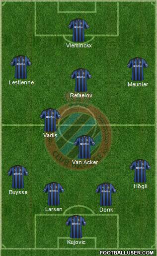 Club Brugge KV Formation 2012