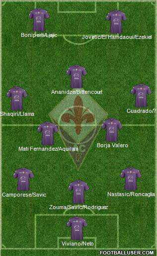 Fiorentina Formation 2012