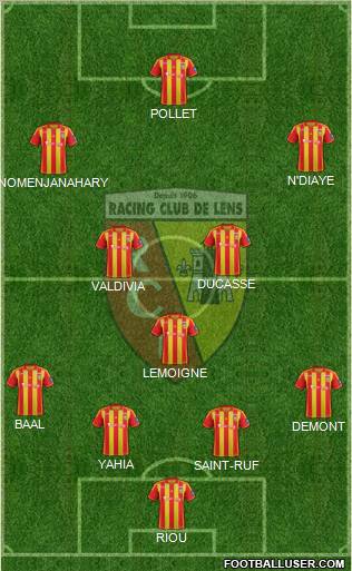 Racing Club de Lens Formation 2012