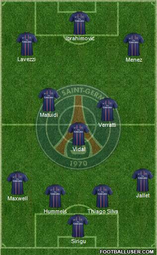 Paris Saint-Germain Formation 2012