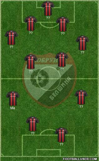 Belshina Bobruisk football formation