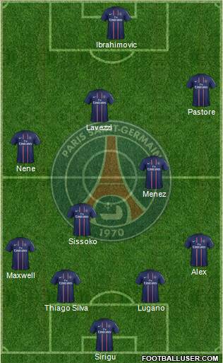 Paris Saint-Germain Formation 2012