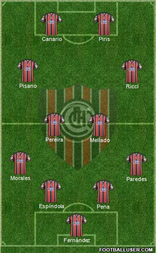 Chacarita Juniors Formation 2012