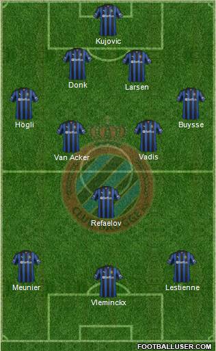 Club Brugge KV Formation 2012