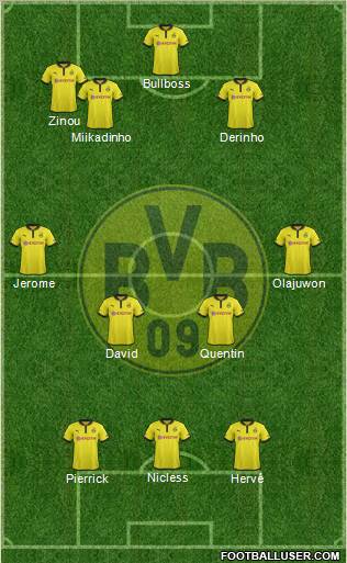 Borussia Dortmund Formation 2012