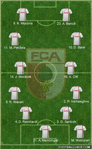 FC Augsburg Formation 2012