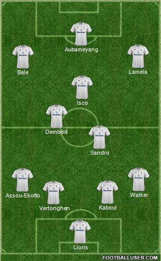 Tottenham Hotspur Formation 2012