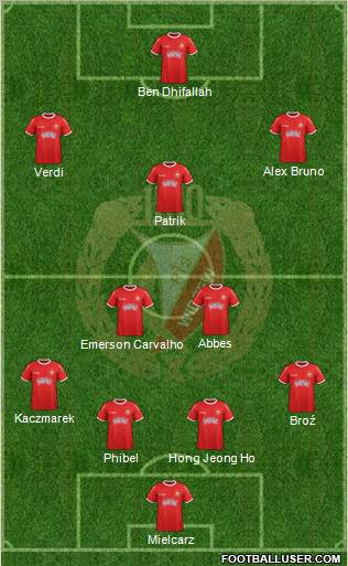 Widzew Lodz Formation 2012