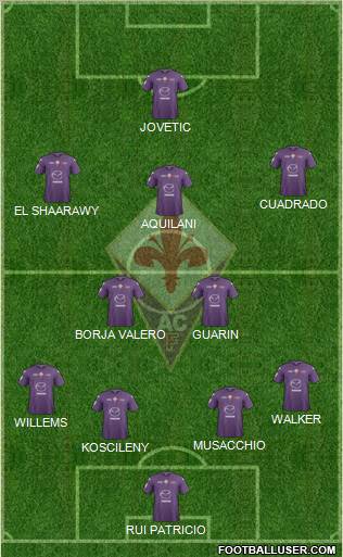 Fiorentina Formation 2012