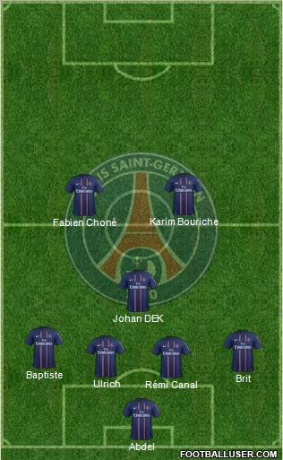 Paris Saint-Germain Formation 2012