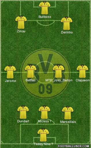 Borussia Dortmund Formation 2012
