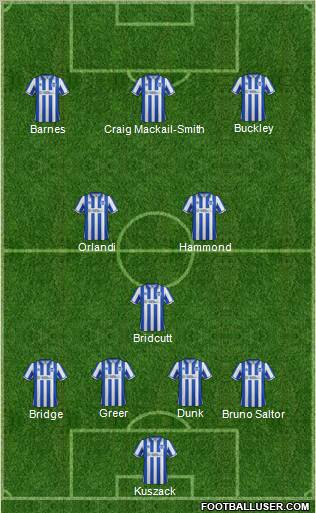 Brighton and Hove Albion Formation 2012