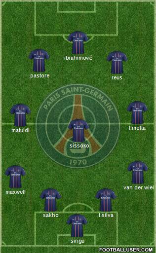Paris Saint-Germain Formation 2012