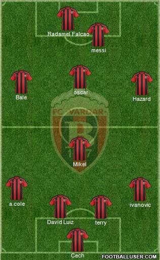 FK Vardar Skopje Formation 2012