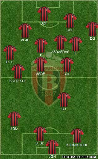 FK Vardar Skopje Formation 2012