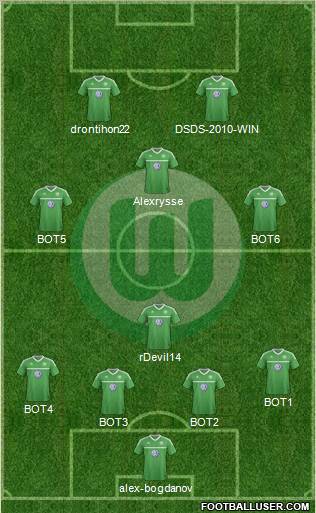VfL Wolfsburg Formation 2012