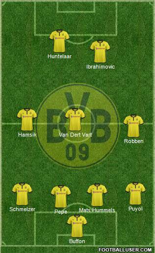 Borussia Dortmund Formation 2012