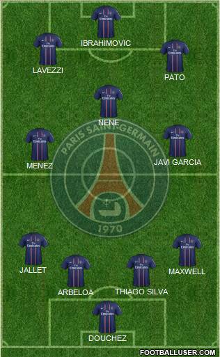 Paris Saint-Germain Formation 2012