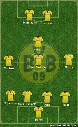 Borussia Dortmund Formation 2012