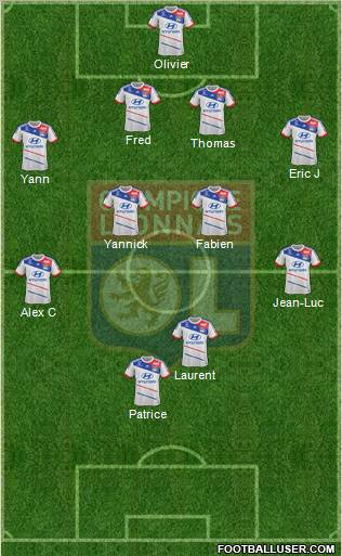 Olympique Lyonnais Formation 2012