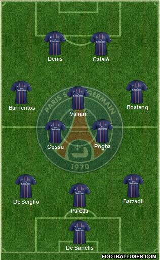 Paris Saint-Germain Formation 2012