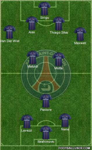 Paris Saint-Germain Formation 2012
