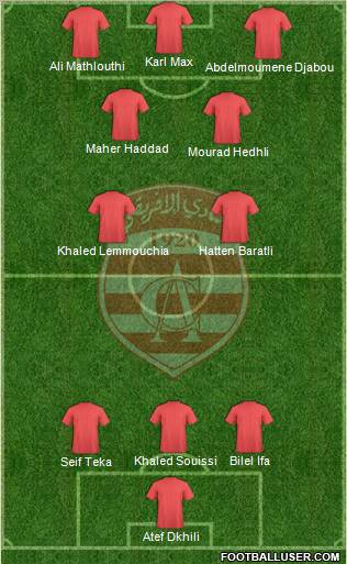 Club Africain Tunis Formation 2012