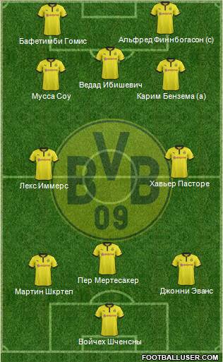 Borussia Dortmund Formation 2012