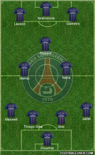 Paris Saint-Germain Formation 2012