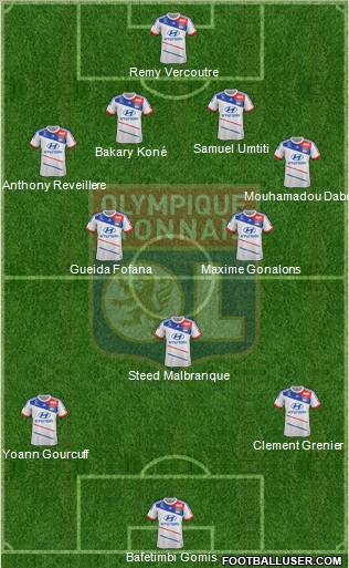 Olympique Lyonnais Formation 2012