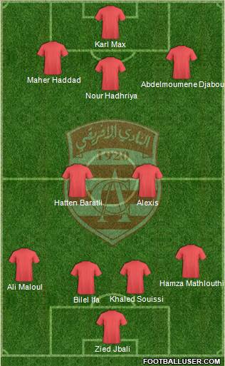 Club Africain Tunis Formation 2012