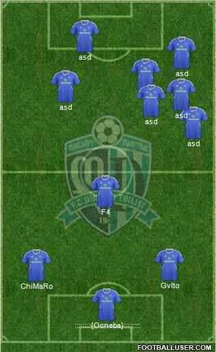 Dinamo Tbilisi Formation 2012