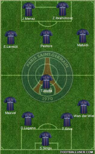 Paris Saint-Germain Formation 2012