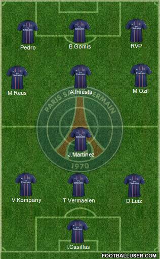 Paris Saint-Germain Formation 2012