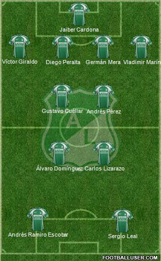 AC Deportivo Cali football formation