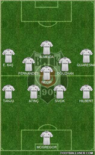 Besiktas JK Formation 2012
