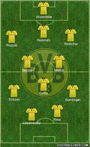 Borussia Dortmund Formation 2012