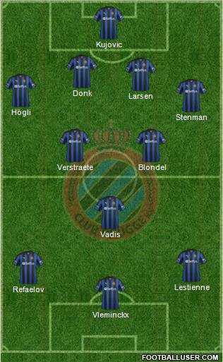 Club Brugge KV Formation 2012
