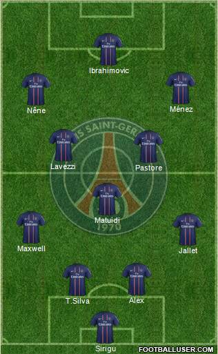 Paris Saint-Germain Formation 2012