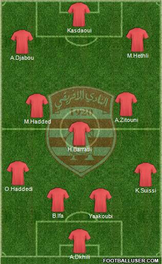 Club Africain Tunis Formation 2012