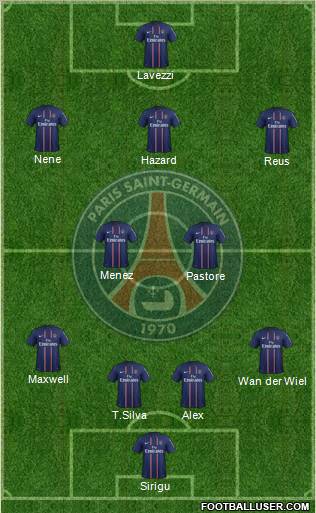 Paris Saint-Germain Formation 2012