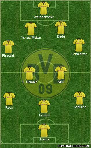 Borussia Dortmund Formation 2012