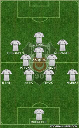 Besiktas JK Formation 2012