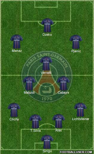 Paris Saint-Germain Formation 2012