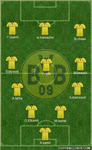 Borussia Dortmund Formation 2012