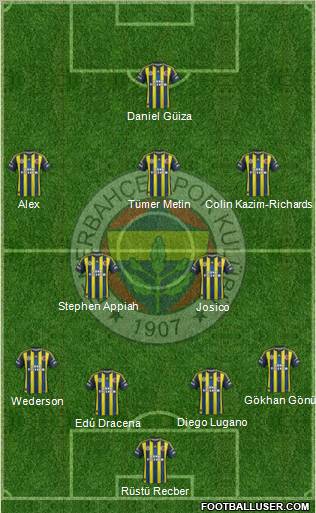 Fenerbahçe SK Formation 2012