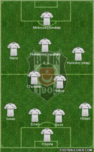Besiktas JK Formation 2012
