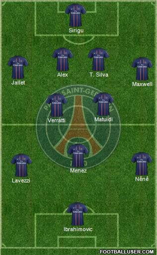 Paris Saint-Germain Formation 2012