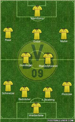 Borussia Dortmund Formation 2012