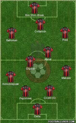 OGC Nice Côte d'Azur Formation 2012